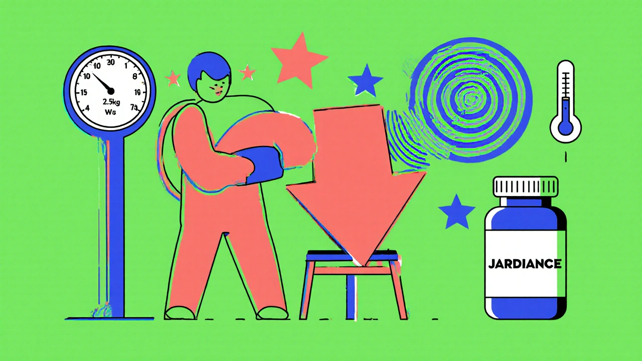 Person feeling dizzy with spirals and stars around head, symbolizing blood pressure drop.